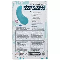 Вибромассажер Impress Mini Tongue перезаряжаемый – голубой