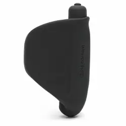 Вибромастурбатор Vibrating Silicone Stimulator со стимулятором уздечки - черный