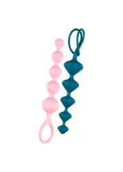 Набор анальных елочек Satisfyer Beads - разноцветный