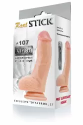Реалистичный фаллоимитатор с мошонкой TOYFA RealStick #107 - телесный