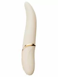 Элегантный вибратор Zalo EVE, 22 см, 6 режимов, с имитацией оральных ласк, функцией нагрева, бежевый