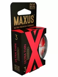 Гладкие презервативы MAXUS AIR Ultra thin, ультратонкие, 3 шт