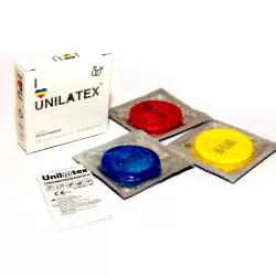 Разноцветные ароматизированные презервативы Unilatex Multifruits - 3 шт