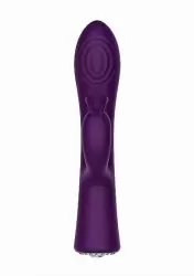 Вибратор-кролик Lux (фиолетовый): 20 см, 10 режимов вибрации, 8500 оборотов/мин, АБС/силикон
