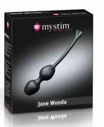 Шарики вагинальные с электростимуляцией Jane Wonda Geisha - черный