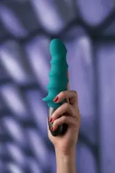 Пульсатор Fun Factory Stroinic Surf, силикон, бирюзовый, 20,8 см