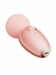 Компактный вибратор Zalo AVA, с функцией нагрева, 8,9 см, силикон, розовый