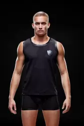 Мужская майка Envy в сеточку – черный, L/XL