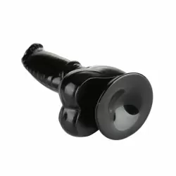 Реалистичный анальный стимулятор необычной формы с рельефом X-MEN, черный