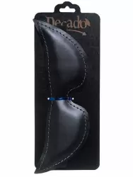 Маска на глаза Pecado BDSM, мягкая, закрытая, натуральная кожа, черная