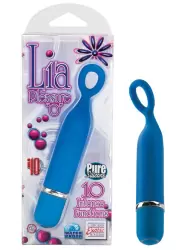 Мини-вибромассажер Lia Pleasure “O” водонепроницаемый – голубой
