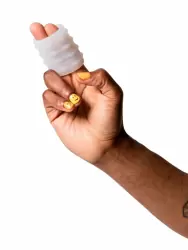 Нереалистичный мастурбатор Romp Mosh, 6,4 см, ТПЕ, прозрачный