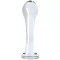 Анальный стимулятор из стекла Crystal Droplets – прозрачный