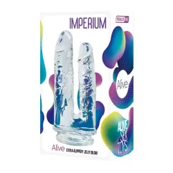 Фаллоимитатор двойной Imperium Jelly Dildo прозрачный