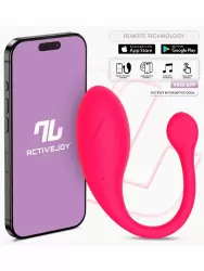 Интерактивное виброяйцо LoveCherry Bulby, 9,7 см, 10 режимов, силикон, управление через приложение, розовое