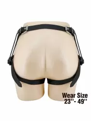 Элегантные трусы для страпона Baile HARNESS BRIEFS, в форме бабочки, черный