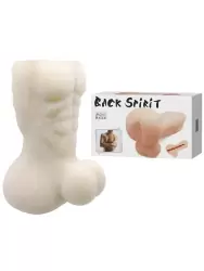 Мастурбатор-насадка торс с мошонкой Bigger Spirit – телесный