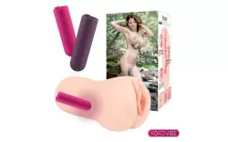 EMILY AUTO, мастурбатор-вагина с богатым насыщенным рельефом, с вибрацией