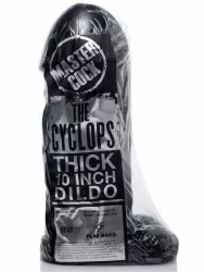 Массивный фаллоимитатор The Cyclops, 25,4 см, с мошонкой, черный