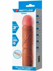 Реалистичная насадка-удлинитель Baile Kylian, ТПР, 20,5 см