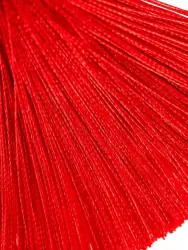 Зажимы на соски Pecado BDSM, «Прищепки», с кисточками из шелка, металл, красные