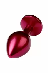 Маленькая металлическая анальная пробка TOYFA Metal с кристаллом - в ассортименте