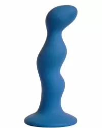 Анальная пробка Terra синего цвета