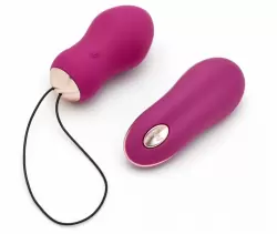 Ярко-розовое виброяйцо So Divine Get Lucky USB Vibrator