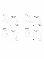 Анатомический страпон Strap-On-Me Multi Orgasm с 3 моторами, безремневой, размер S, фуксия