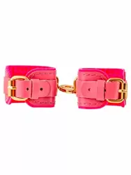 Миниатюрные наручники Pecado BDSM «МИНИ», двуслойные, натуральная кожа, розовые