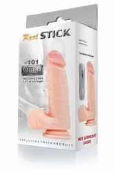 Реалистичный фаллоимитатор с мошонкой TOYFA RealStick #101 - телесный