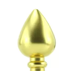 Анальная пробка Luv Plug с кристалом – золотая