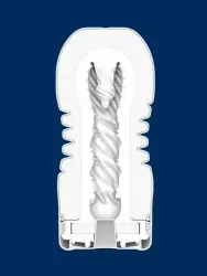 Нереалистичный мастурбатор Tenga Premium Rolling Head Cup, 15,5 см, ТПЭ, белый