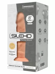 Реалистичный фаллоимитатор SILEXD Model 2, 19,7 см, силикон, светлый телесный