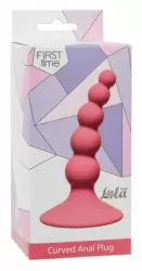 Анальная пробка Ribbed Plug Pink 4108-01Lola