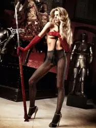 Черные ажурные колготки Deeper in Hell