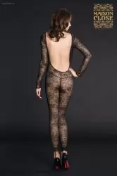 Закрытый кэтсьюит VillaI des Lys с длинными рукавами - M, черный