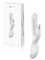 Вибромассажер  Ovo K3 для двойной стимуляции – белый