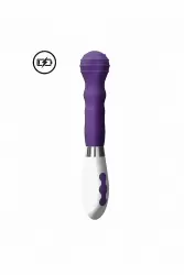 Ребристый вибратор Alida: 21 см, 10 режимов вибрации, АБС/силикон