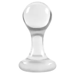 Анальная пробка Luna Balls малая – прозрачная