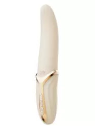 Элегантный вибратор Zalo EVE, 22 см, 6 режимов, с имитацией оральных ласк, функцией нагрева, бежевый