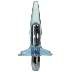 Анальная пробка с вибрацией High Intensity Vibro Tease Stimulators - голубая