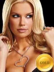 Цепочка с подвеской-сердцем Ann Devine - Sweet Heart Pendant Necklace – золотой