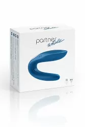 Вибратор для пар Partner Whale – синий и Согревающий лубрикант для женщин JO Agape Warming – 30 мл