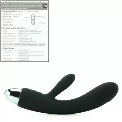 Вибратор Lorna работает от прикосновений, интеллектуальный – черный