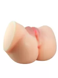 Реалистичный мастурбатор Baile Emilia, мини-полуторс вагина-анус, ТПР, телесный