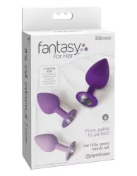 Набор анальных пробок со стразами Fantasy For Her Her Little Gems Trainer Set