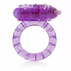 Эрекционное кольцо с вибропулей Calexotics One Touch™ Nubby – фиолетовый