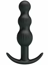 Анальный вибростимулятор Baile Sidney, 3 бусины, 10 режимов, 10,9 см