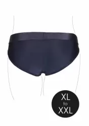 Трусики для страпона с вибропулей - XL/XXL